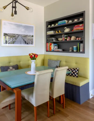 Dining booth banquette snug